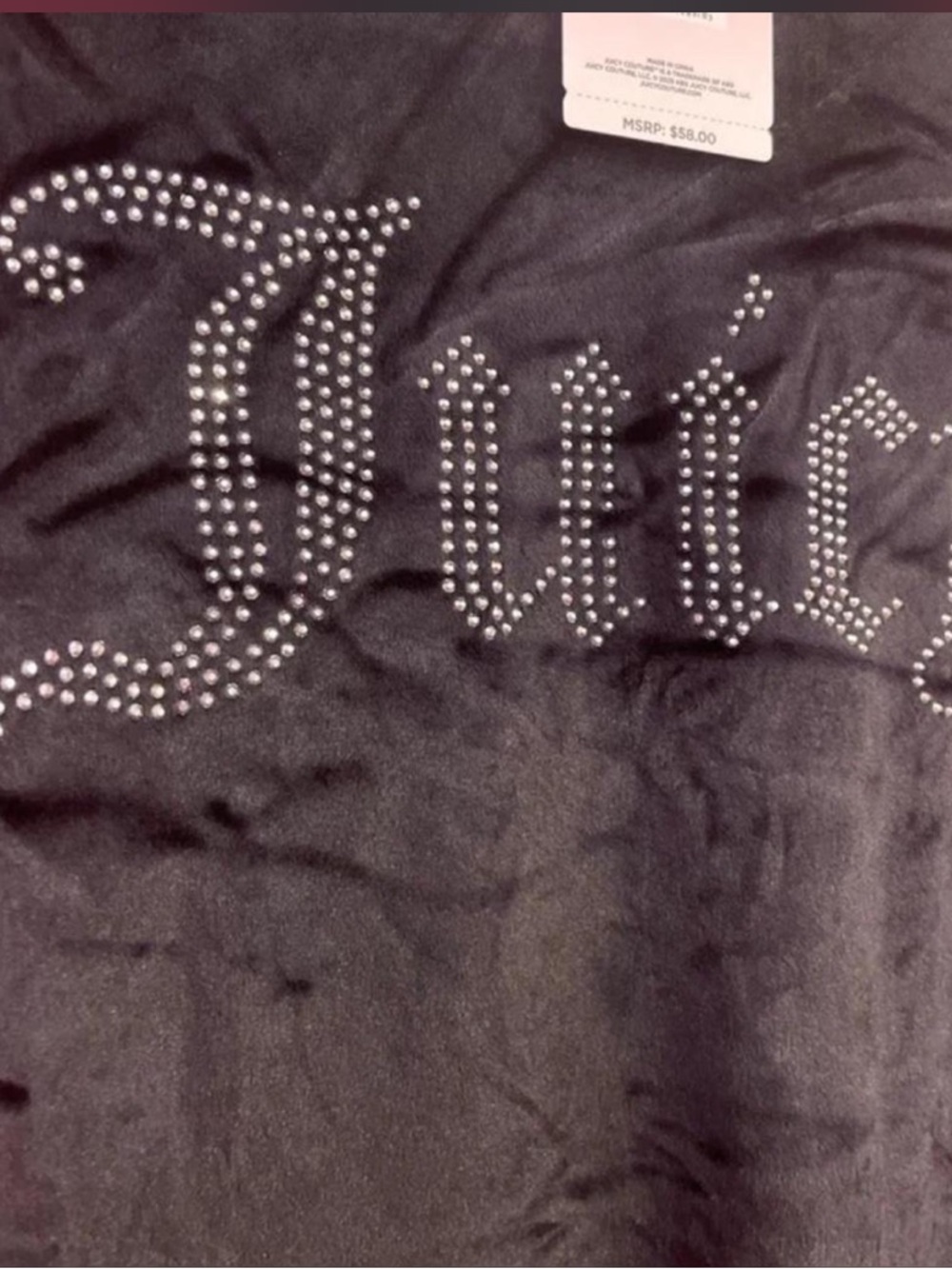 JUICY COUTURE VELOUR TOP - NEW